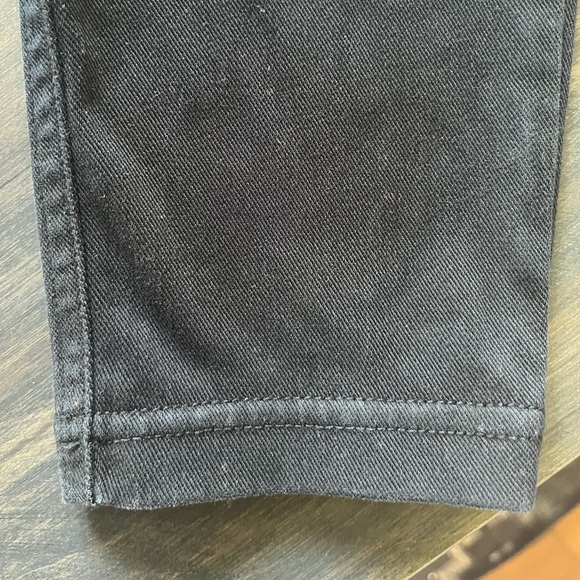 HUE Black Denim Leggings Size M Like New - Picture 10 of 13